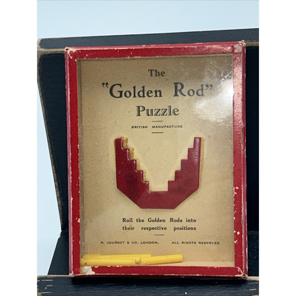 Golden Rod PUZZLE The R.J. Journet LONDON  SERIES OF POPULAR PUZZLES Vintage